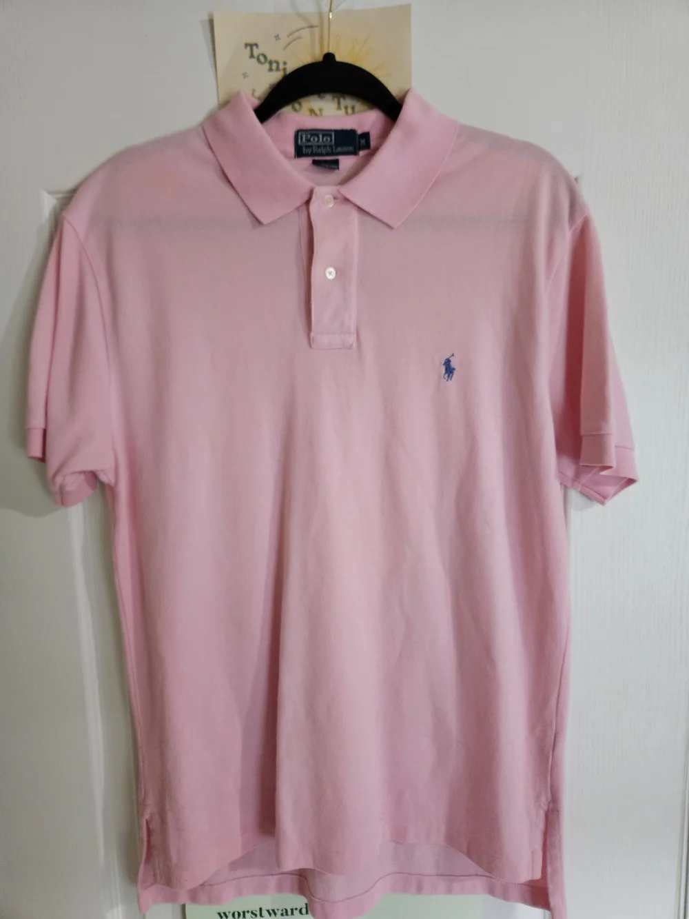 Polo by Ralph Lauren Pink Short-Sleeve Polo with Navy Pony
